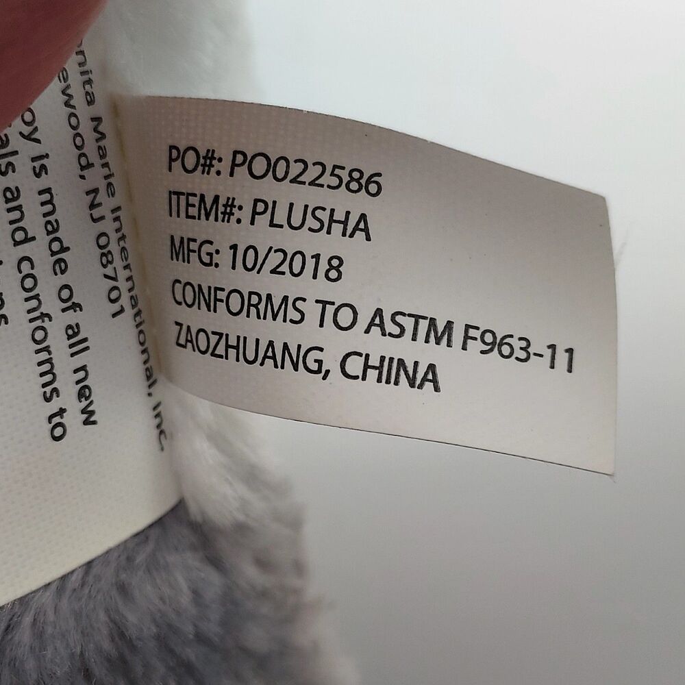 BMI Merchandise Husky Puppy Sparkling Blue Eyes Sweet Clean 10" Plush NWT NEW - Picture 10 of 12